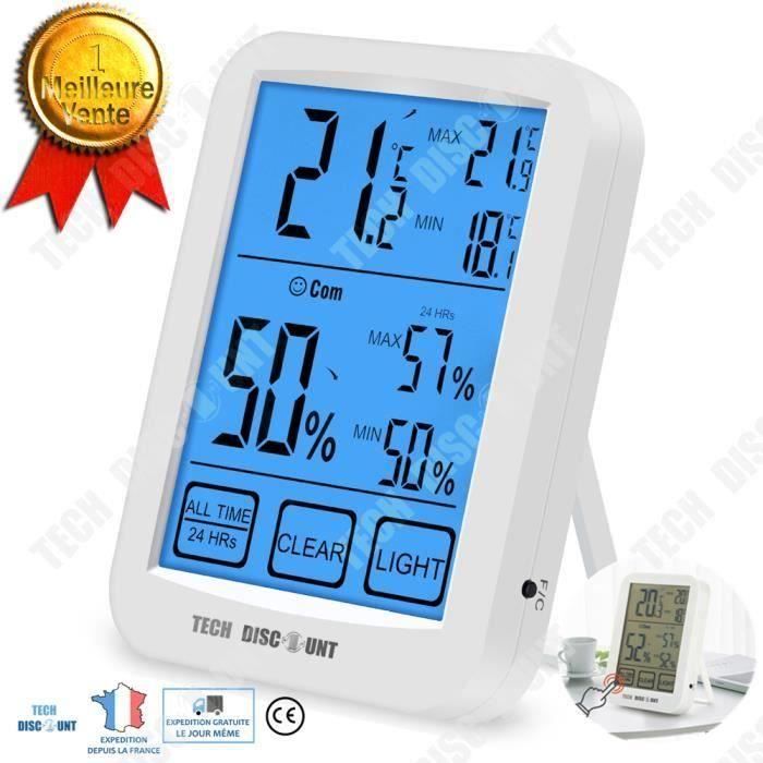 Thermostat sans fil chaudière ambiance chauffage individuel température degrés humidité maison précision froid chaud écr~YJ6686