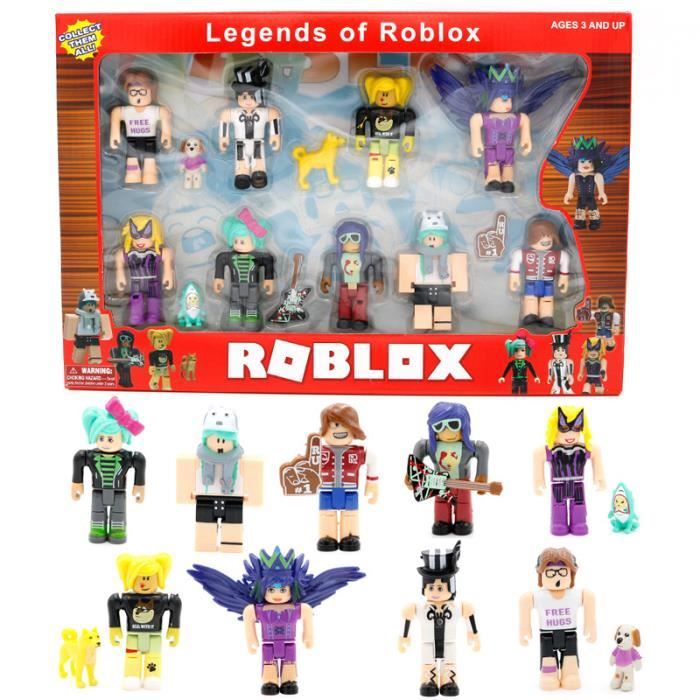 9 pcs / ensemble ROBLOX Monde Building block poupée Garçons Enfants Jouets jugetes Figurines Collection Figuras Cadeaux