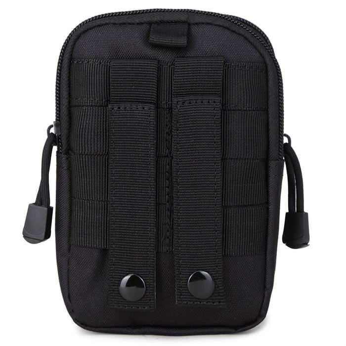 Sac Tactique Ceinture, Sacoche Ceinture La Pochette Nylon Multifonctionnelle Molle EDC Gadget Utilitaire téléphone cellulaire