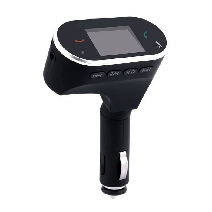 Transmetteur FM Bluetooth, Voiture Bluetooth Lecteur MP3 Adaptateur Radio Sans Fil Kit