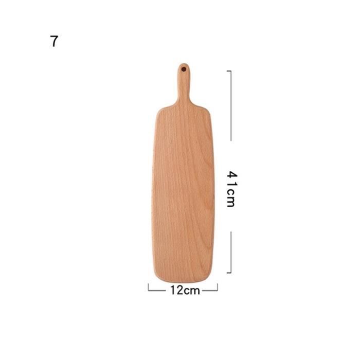 Planche à découper,Planche à découper en bois cuisine, blocs à découper naturels, palette à pain avec poignée de cuisson - Type 7
