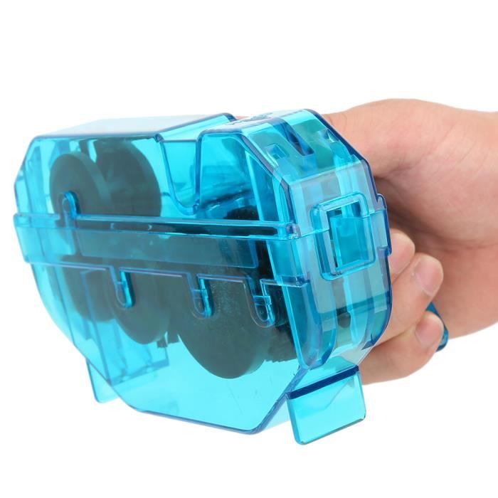 Nettoyeur de chaîne de vélo ABS de nettoyage tridimensionnel rapide, nettoyant de chaîne de vélo, accessoire de vélo chaîne de
