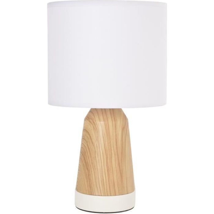 COREP Lampe touch Baltik - Blanc et naturel