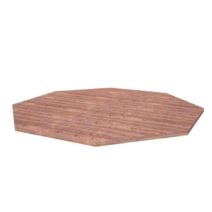 PALMAKO Plancher pour Gloriette Betty - 18 m² - Marron