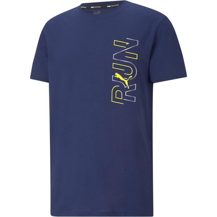 PUMA - T-shirt running Performance - technologie Drycell - bleu - Homme
