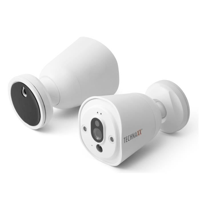 TECHNAXX Caméra de surveillance IP connectée sans fil HD TX-55 blanc