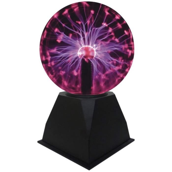 Lumière de Boule de Plasma, Lampe de Sphère d'ion de Boule Sensible Sensible au Toucher de 5 pouces Lumières de Nuit de Nouveauté