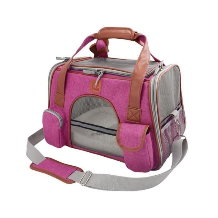 GM27720-Sac De Transport pour Chat, Pour Chien et Chaton Dans Inférieur à 5 kg, Sac de Transport Sac Extérieur - Rose