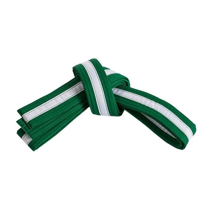 Ceinture arts martiaux double fixation, bande blanche Cdiscount Sport