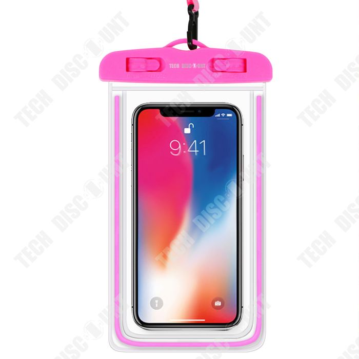 TD® Sacoche étanche pour téléphone portable Étui transparent pour