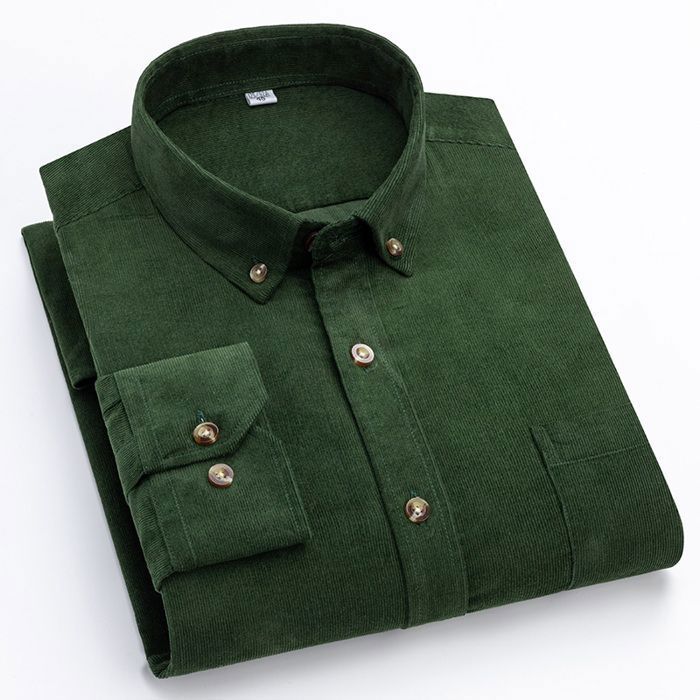 chemise décontractée homme à boutons col manches
