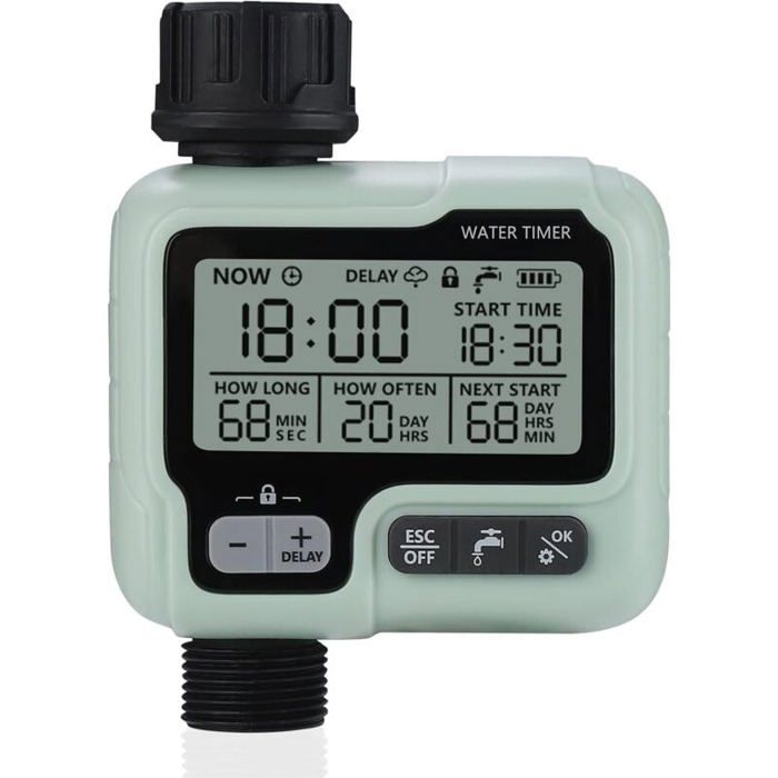 Programmateur Arrosage Automatique Minuteur Goutte Goutte pour Jardin Ferme Pelouse Fleur Impermable couleurs multiples Largeight