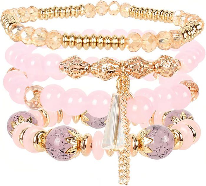 Bracelet De Cheville Boho Infinity En Argent à Plusieurs Couches Avec Cœur Et Lettre M - Bijou Plage Femme Et Fille