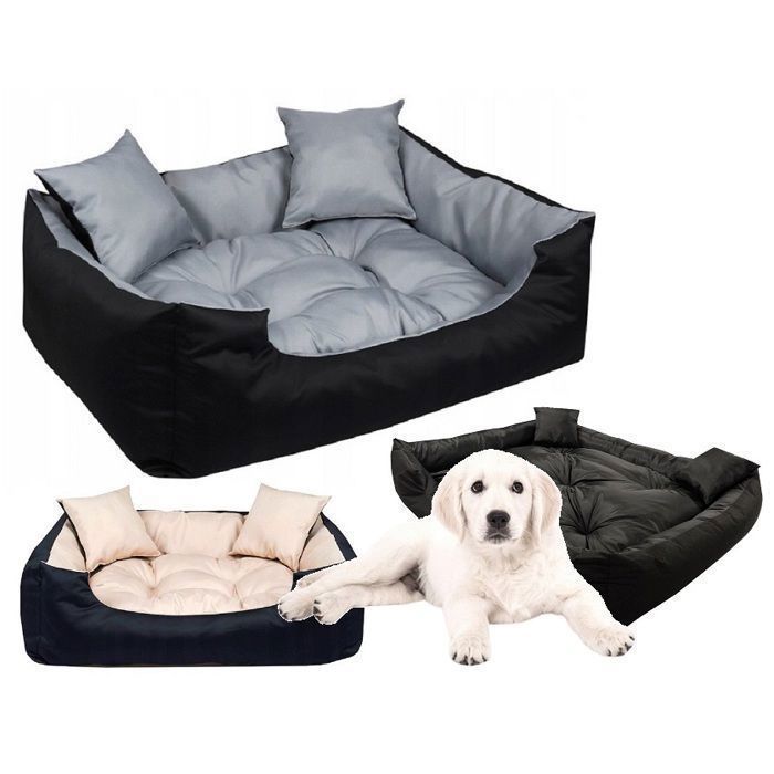 Meilleurs prix pour Lit pour chien ECCO 100x75 cm imperméable gris
