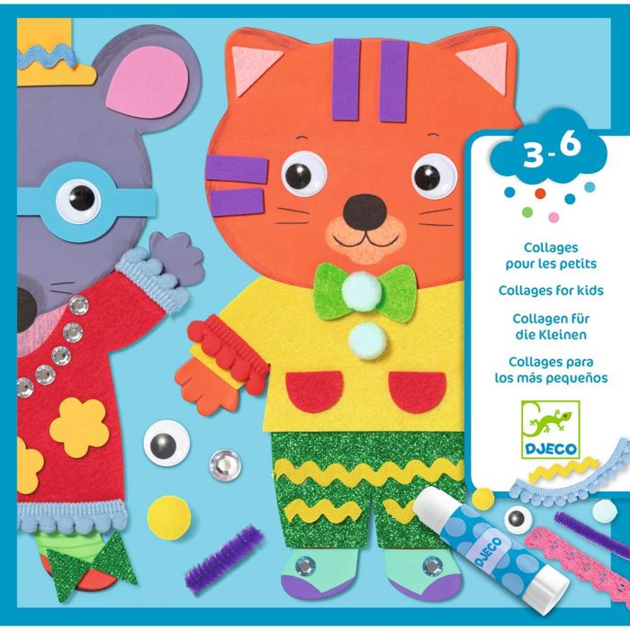 DJECO- Juego Oscar & Max Jeux dhabileté, 38575, Multicolore