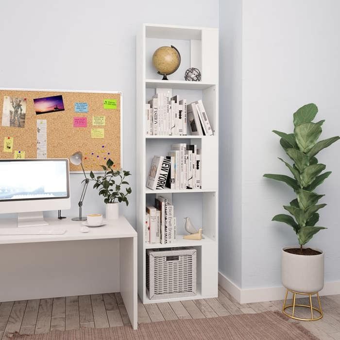 vidaXL Bibliothèque/Séparateur de Pièce Meuble de Rangement Étagère à Livres Salon Salle de Séjour Chambre Intérieur 800108