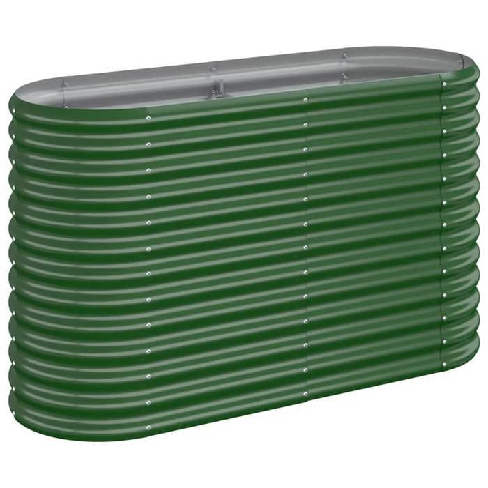 Jardinière Surélevée En Acier FENLAX - 40x40x68 Cm Gris - Pot De Fleurs Métal Pour Terrasse, Légumes
