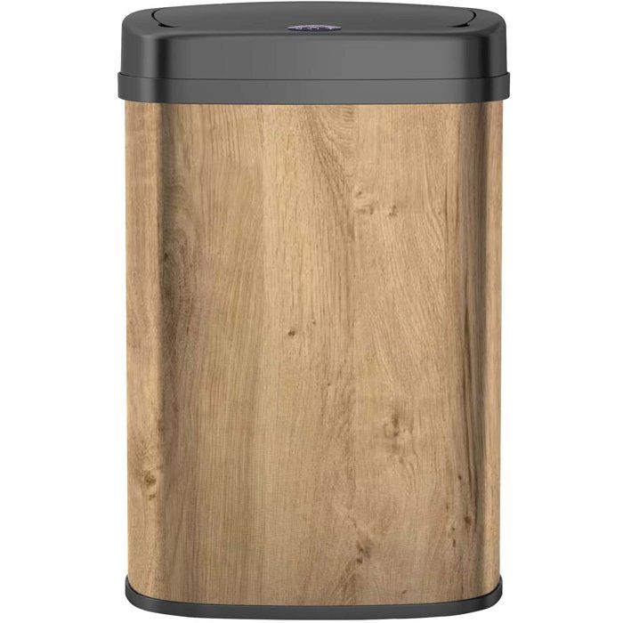 Kitchen Move Poubelle automatique inox MAJESTIC bois 58L - vue 1