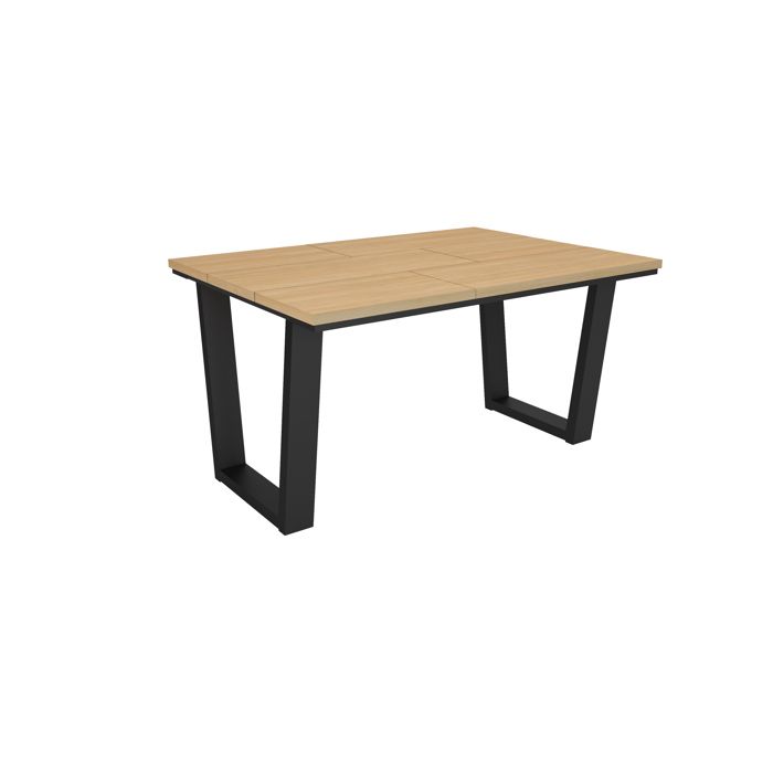 Table à manger Meuble Salle à Manger 140x90x74 cm Pour 6 personnes Chêne soft RF3777 Table à manger Meuble Salle à Manger 140x90x74 cm Pour 6 personnes Chêne soft RF3777