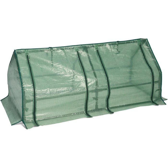 Bâche Protection Serre Bûches Terre Jardin - Housse 200x60x112 Cm - Bois Au Sec