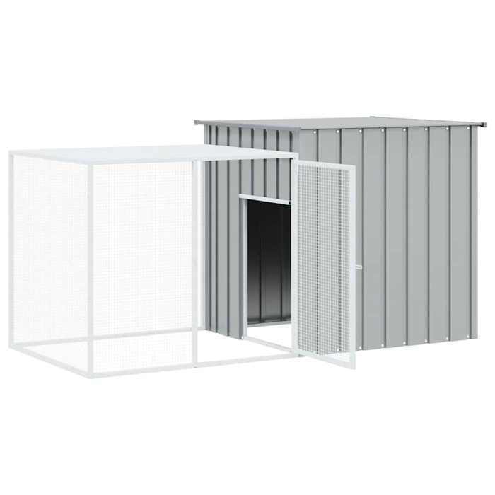 Meilleurs prix pour BEL ACHAT*Clapier - Enclos Extérieur de Jardin - poules/lapins - Poulailler Gris 200x91x100 cm Acier galvanisé Promo928179