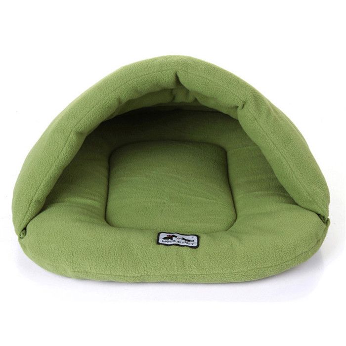 Coussin chaud pour animaux (chien chat lapin) lit semi-couvert sac de couchage - Vert (XS) Coussin chaud pour animaux (chien chat lapin) lit semi-couvert sac de couchage - Vert (XS)