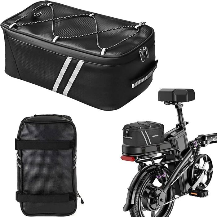 KEMIMOTO 8L Sacoche Vélo Étanches, 2 en 1 Sacs Porte Bagages Arrière Multifonctionnelle, Plusieurs Compartiments avec Poignée de Transport et Bandoulière KEMIMOTO 8L Sacoche Vélo Étanches, 2 en 1 Sacs Porte Bagages Arrière Multifonctionnelle, Plusieurs Compartiments avec Poignée de Transport et Bandoulière