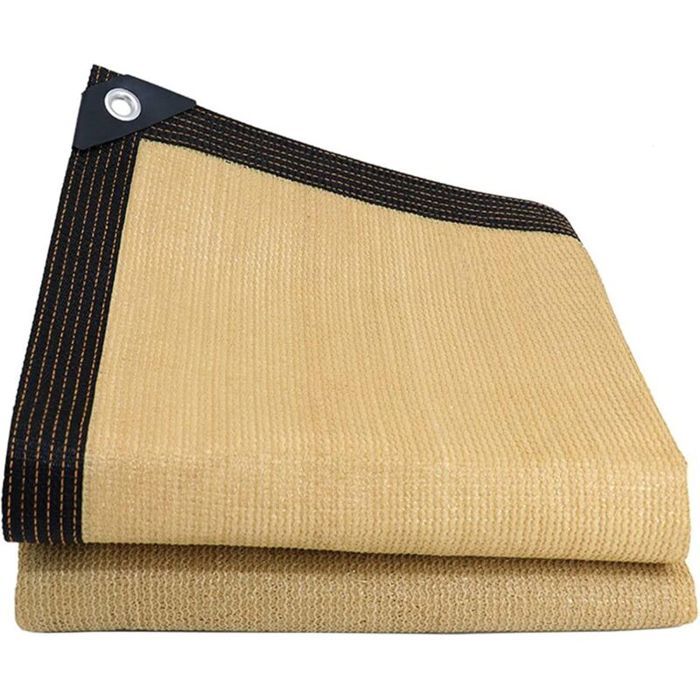 Voile dombrage - OKZ - 4×4 m - HDPE - Respirant - Œillets