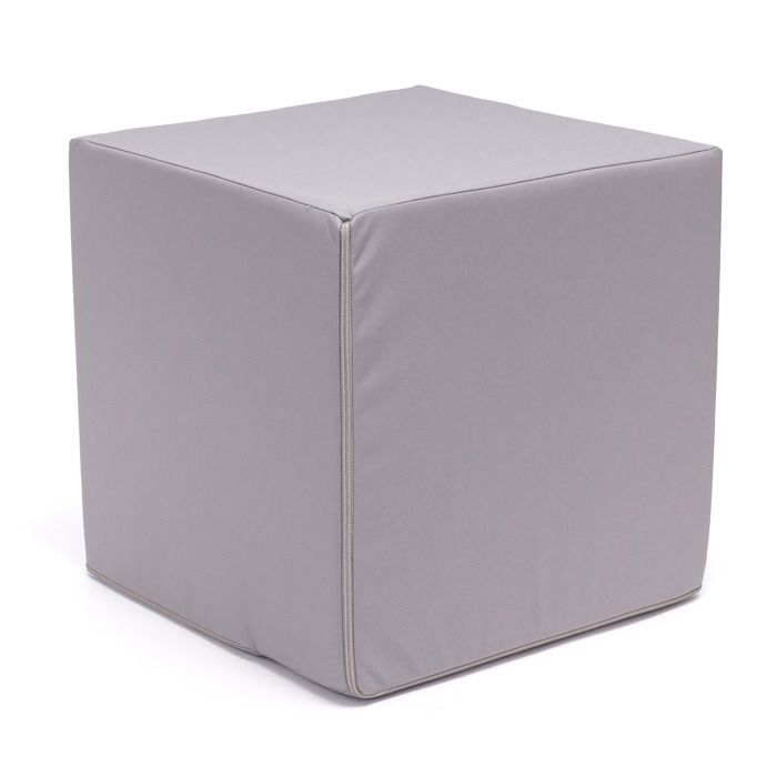 ECOPOUF - Pouf Cube dAssise/Tabouret dExtérieur - Résistant UV/Eau - Jardin/Balcon/Camping - 40x40x40 cm - Block M18