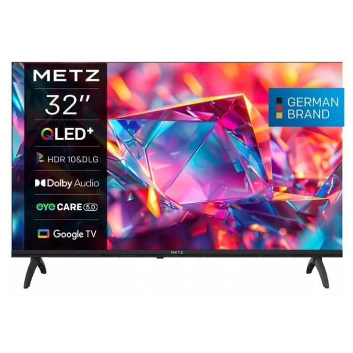 Téléviseur QLED noir Metz 32 Full HD 1080p (1920 x 1080) Google TV Commande vocale Bluetooth