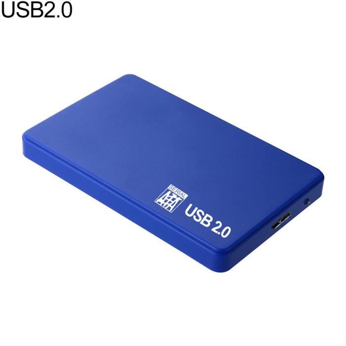 USB bleu 2 - Boîtier Pour Disque Dur De 2.5 Pouces 2t, 5gbps, Sata,  Fermeture Externe, Ssd, Pour Ordinateur P - Cdiscount Informatique