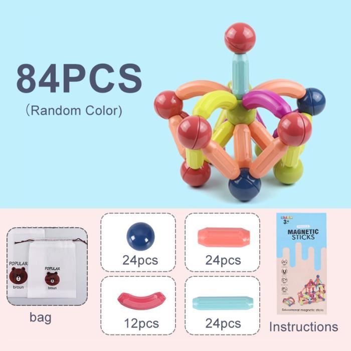 102 Pcs Jouets De Construction STEM pour Enfants Agés De 4 à 8Ans,Blocs
