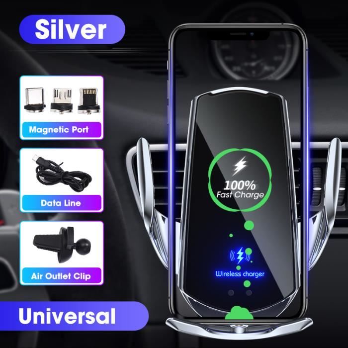 Chargeur Sans Fil Voiture CENPEK 15W – Station Induction, Avec Câble PD 20W Inclus - 7