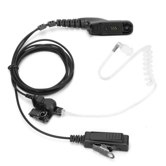 Écouteur Monaural à Tube D'Air - Anti-Radiation - 3.5 Mm - Pour Téléphone Ou Récepteur Bluetooth