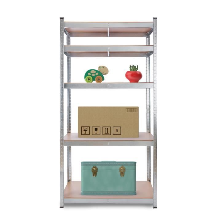 AREBOS Étagère Charge Lourde Étagère Rangement 90 x 40 x 180 cm