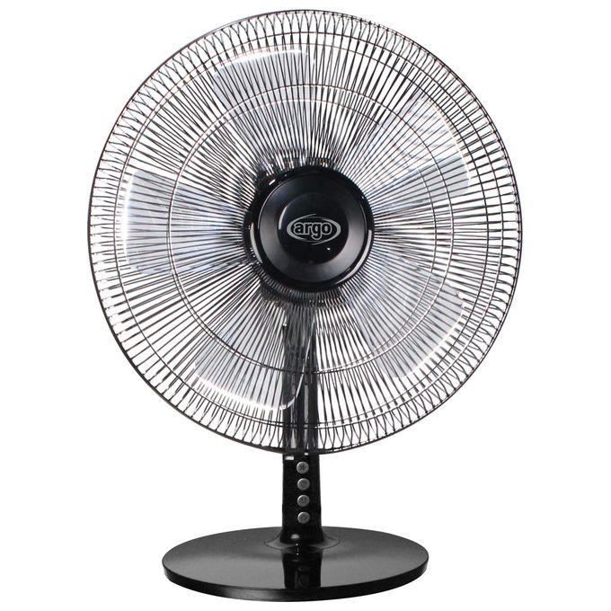 Ventilateur de table - ARGO - Tablo Evo - 40 cm - Noir - 5 pales transparentes - Argo