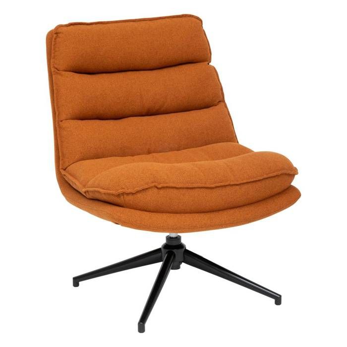 Fauteuil pivotant Harper ambre - Atmosphera Créateur dintérieur
