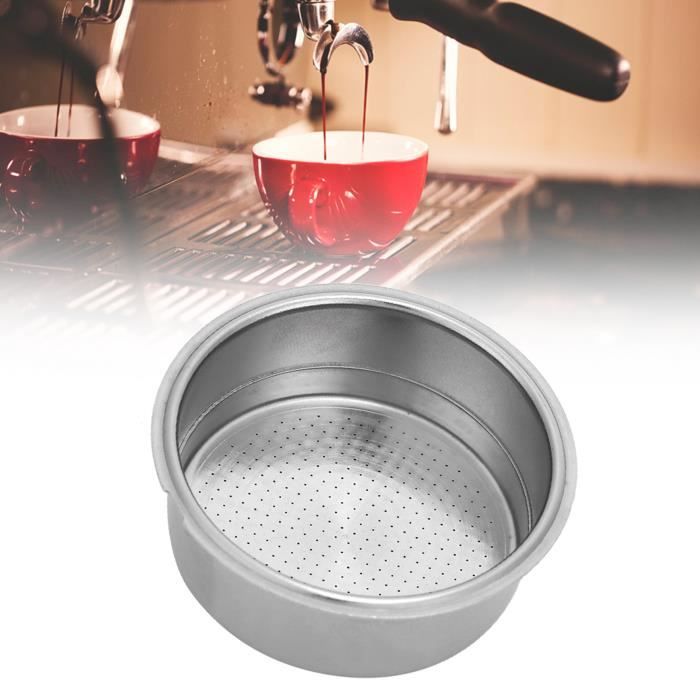 Accessoire Panier Pressurisé Filtre Café Double Couche Acier Inoxydable - Portion Individuelle