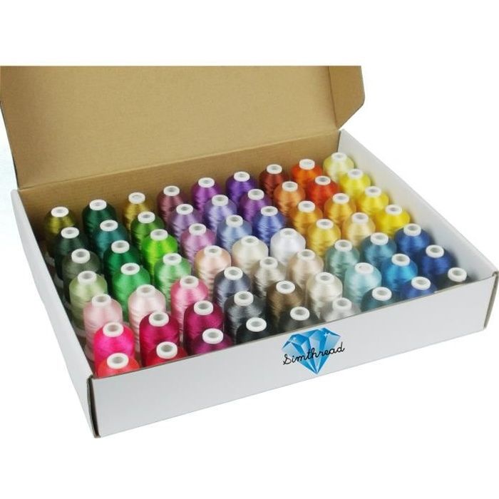 SAMANTHAHALLLTD Lot De 20 Fils à Broder 20 Couleurs En