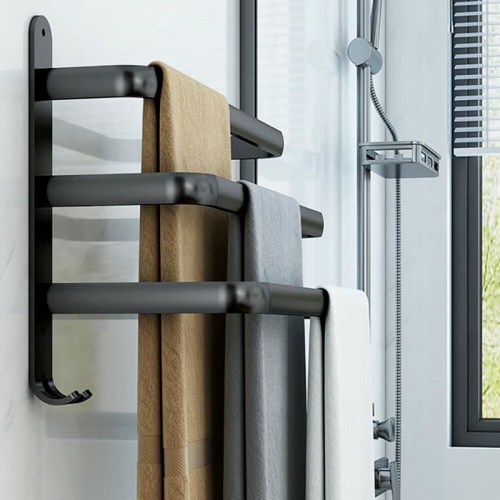 Étagère de salle de bain avec porte-serviettes rétro en verre Firenze