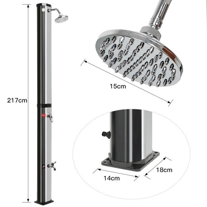 Douche Solaire de Jardin avec 35 L Cdiscount Jardin
