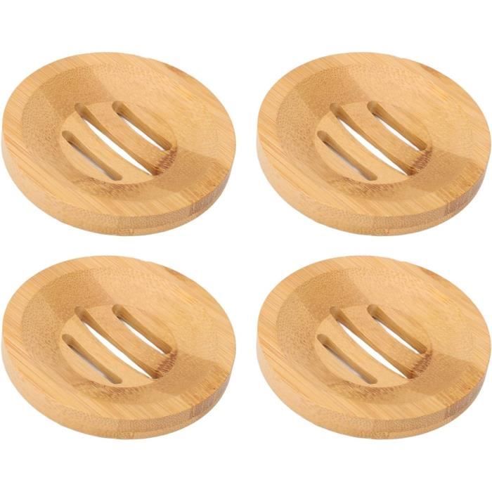 Lot de 3 porte-savons antidérapants et durables avec système de drainage automatique pour le