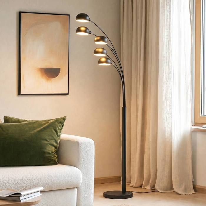 Lampadaire liseuse - Lindby - lampe sur pied - - noir mat nickel mat Lampadaire liseuse - Lindby - lampe sur pied - - noir mat nickel mat