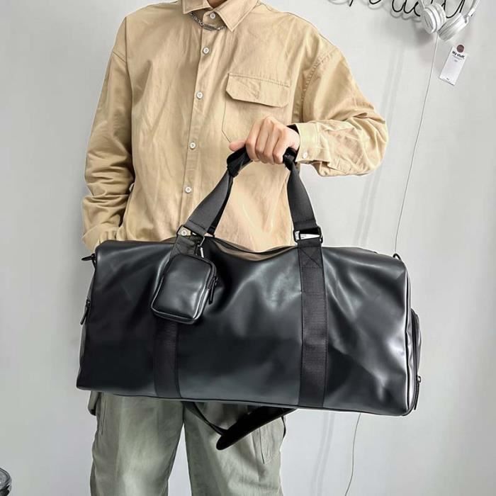 Sac De Sport & Voyage En Cuir Fait Main - Marron - Grand Format 20x10x10 Pouces - Style Duffle - Neuf Sans étiquettes