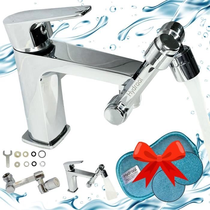 Rallonge Robinet Cuisine Aérateur De Robinet Pivotant À 1440 °Pour Robinet De Cuisine 20 Mm, 22 Economiseur D'eau Pour Robinet