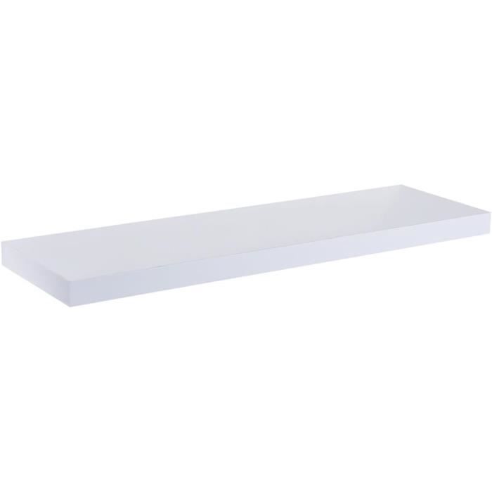 Grande étagère murale flottante miroir diamant écrasement