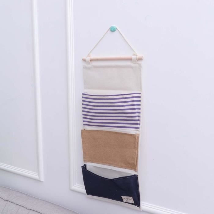 /à Bijoux Accessoires Sac de Rangement avec /écran 80 Poches Transparentes Place Blanc /à Suspendre Poches de Rangement Beige Organisateur de Bijoux Suspendus