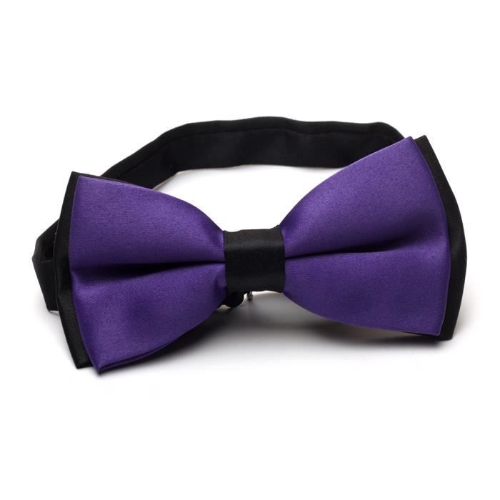 cravateSlim Noeud Papillon Violet Homme Soir/ée Noeud Papillon Mariage