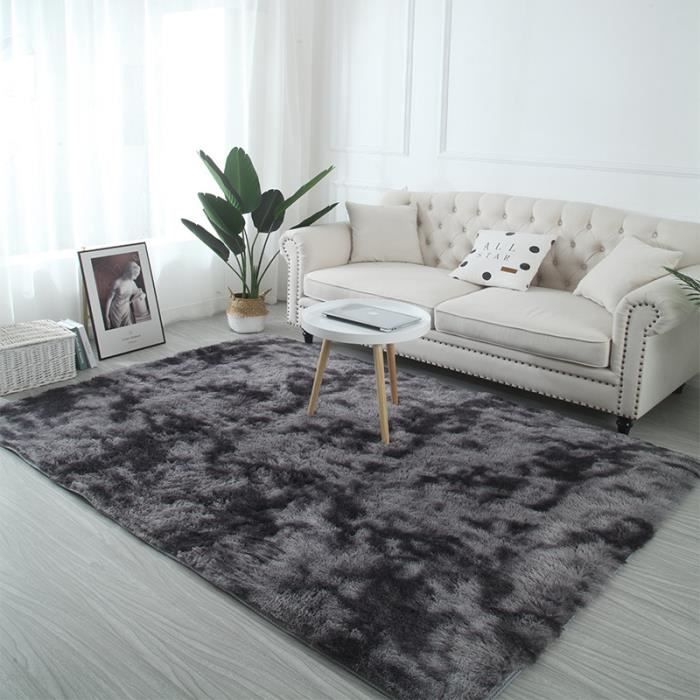 Tapis De Salon Shaggy Gris 120x160 Cm