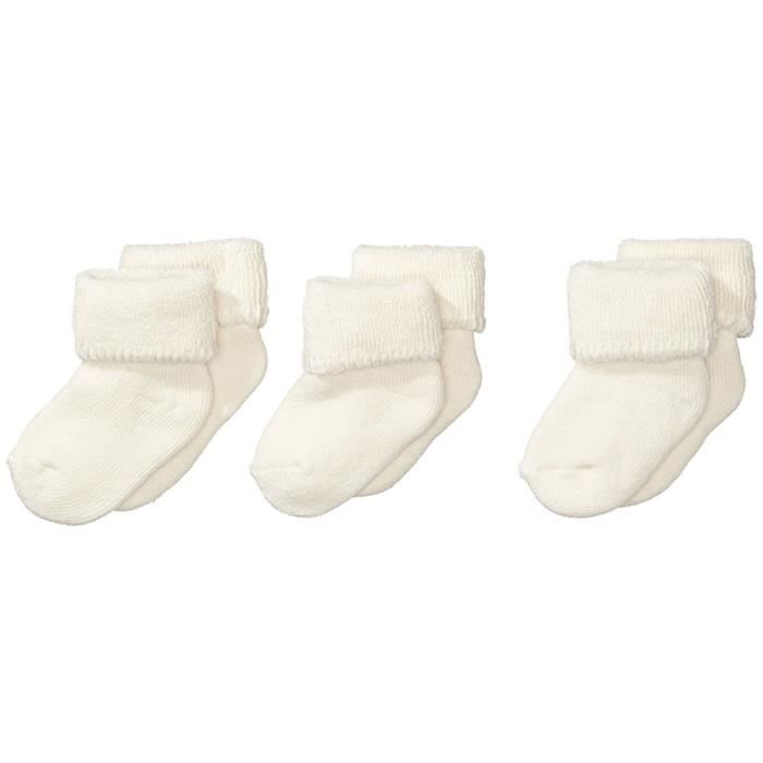 Chaussettes Uni Mixte Bebe Taille Naissance Beige Cdiscount Pret A Porter